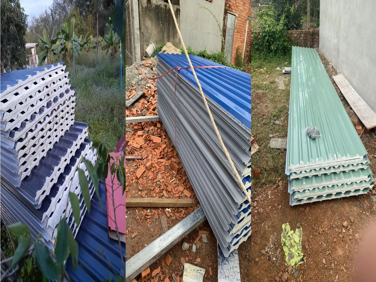 lợp mái nhà bằng tôn xốp