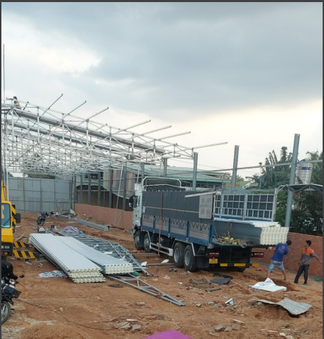 Tôn chống nóng Bình Phước tại công trình